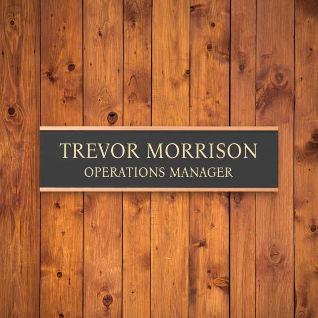 Placa de nombre personalizada profesional para pue (Subido por el creador)