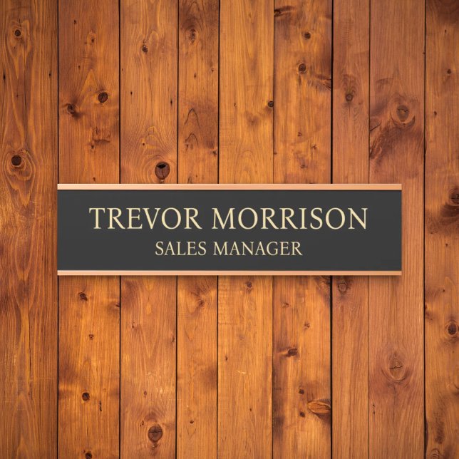 Placa de nombre personalizada profesional para pue (Subido por el creador)
