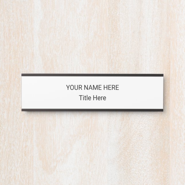 Placa de nombre personalizada simple y letrero col (Anverso)