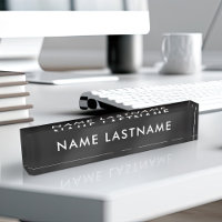 Personalizado blanco negro moderno simple Minimali