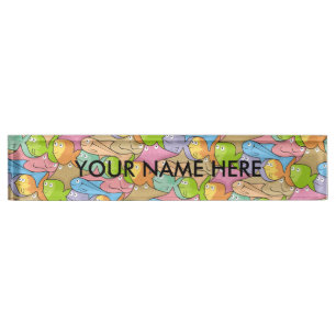Placa De Nombre Personalizado de pescado