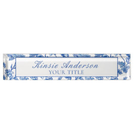 Placa De Nombre Personalizado Elegant Chinoiserie