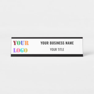 Placa De Nombre Personalizado Logotipo Texto Nombre comercial prom