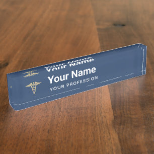 Placa De Nombre Personalizado Médica Enfermero Profesional Gradua