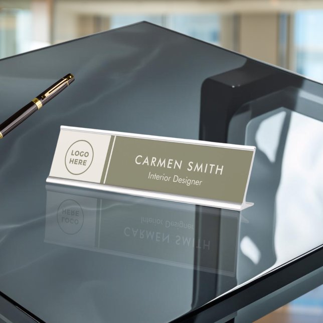Placa De Nombre Personalizado metalizado escritorio ejecutivo Gree (Subido por el creador)