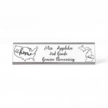 Personalizado Michigan State US Home Line Art