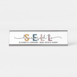 Placa De Nombre Personalizado moderno con licencia para vender pla