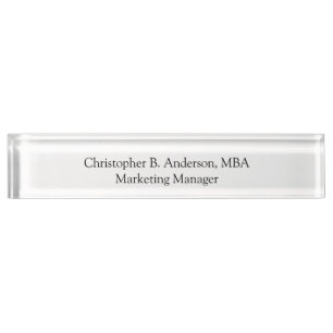 Placa De Nombre Personalizado Profesional Empresarial Corporativo 