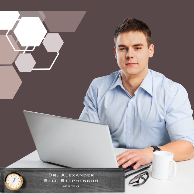 Placa De Nombre Personalizado regalo de graduación de doctorado mo (Subido por el creador)