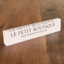 Placa De Nombre Personalizado Rubor Business