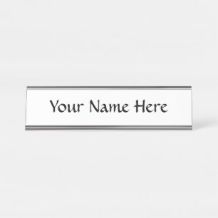 Placa De Nombre ¡Personalizar!