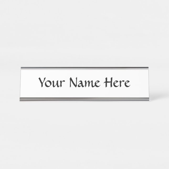 Placa De Nombre ¡Personalizar! (Anverso)