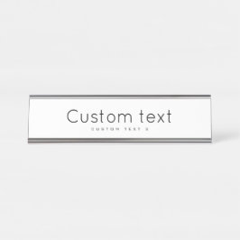 Placa De Nombre Personalizar 2" x 8"