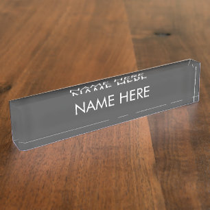 Placa De Nombre personalizar, cambiar el nombre del carbón vegetal