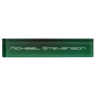 Placa De Nombre Personalizar Texto Profesional Moderno Nombrado Ve