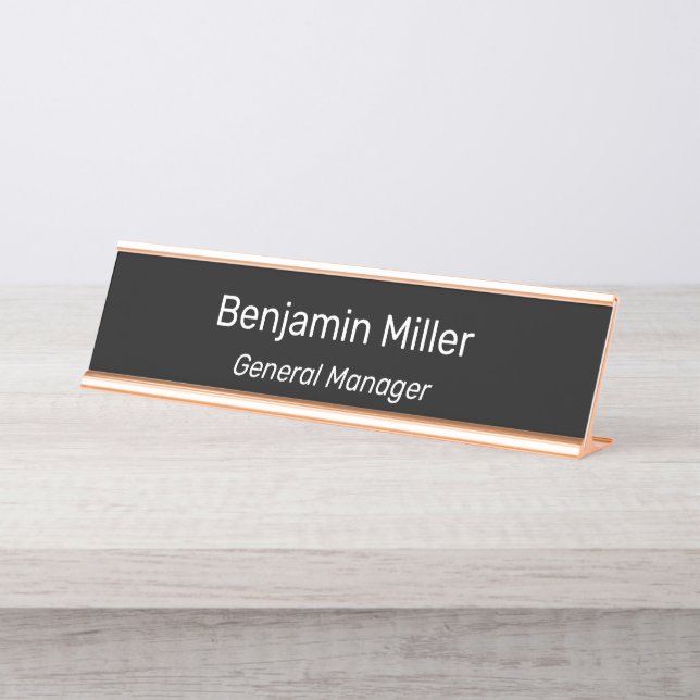 Placa De Nombre Personalizar título de nombre personalizado emplea (Anverso)