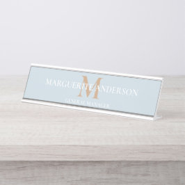 Placa De Nombre Personalized Name Monogram