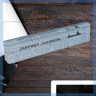 Placa De Nombre Pescador, nombre personal de pesca acrílico