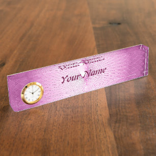 Placa De Nombre Pink Plafond