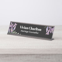 Pintado Floral Botánico de color de agua Morado Ir