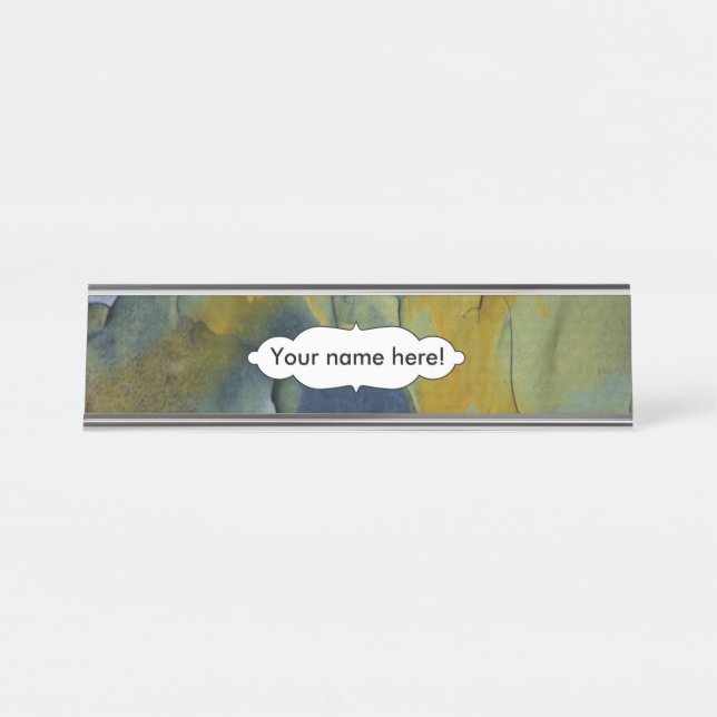 Placa De Nombre Pintura de pelado (Anverso)