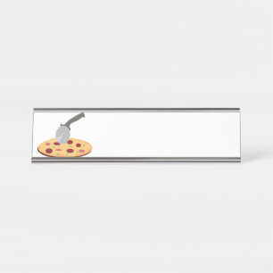 Placa De Nombre Pizza