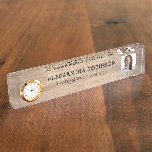 Placa De Nombre Plantilla de fotografía de madera rusa
