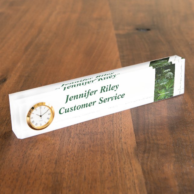 Placa De Nombre plantilla de nombre de escritorio (Lateral)