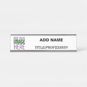 PLACA DE NOMBRE PLANTILLA DE TEXTO DE IMAGEN BLANCA SIMPLE EDITABL