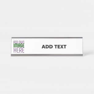 PLACA DE NOMBRE PLANTILLA DE TEXTO DE IMAGEN BLANCA SIMPLE EDITABL
