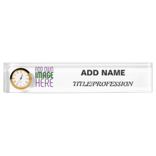 PLACA DE NOMBRE PLANTILLA DE TEXTO DE IMAGEN BLANCA SIMPLE EDITABL