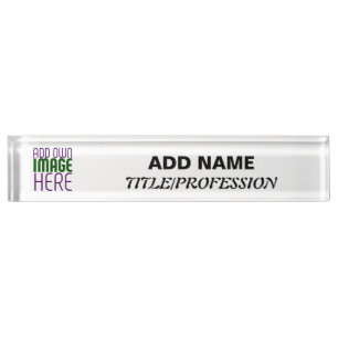 PLACA DE NOMBRE PLANTILLA DE TEXTO DE IMAGEN BLANCA SIMPLE EDITABL