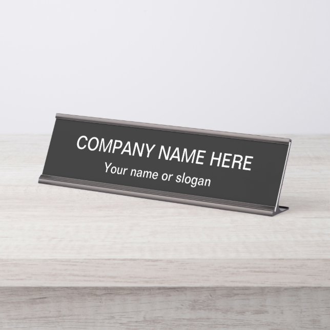Placa De Nombre Plantilla profesional del diseño de la oficina (Anverso)