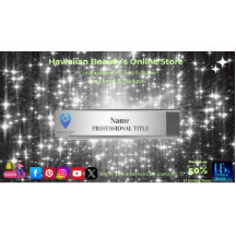 Placa de nombre plateado para escritorio con logot