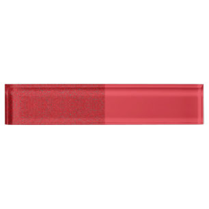 Placa De Nombre Plato de la mesa de la mesa de acrílico roja del t