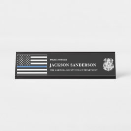 Placa De Nombre Police Officer Department Law Enforcement Logo