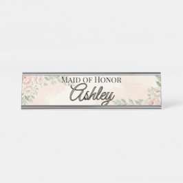 Placa De Nombre 🌸 PRIMAVERA — “Jardín Etéreo” Dama de Honor