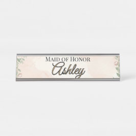 Placa De Nombre 🌸 PRIMAVERA — “Jardín Etéreo” Dama de Honor