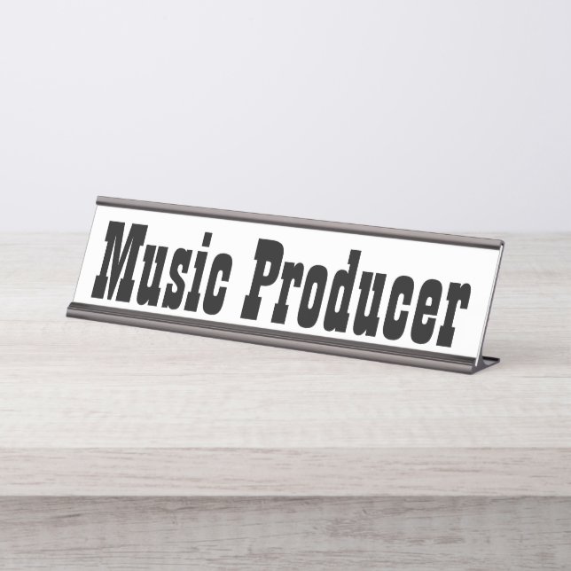 Placa De Nombre Productor musical (Anverso)
