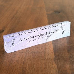 Placa De Nombre Profesional botánico irlandés