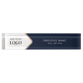 Placa De Nombre Profesional Corporativo Moderno Elegante Empleado
