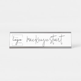 Placa De Nombre Profesional del logotipo profesional de negocios M