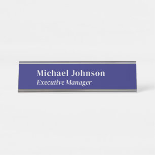 Placa De Nombre Profesional minimalista profesional moderno de col