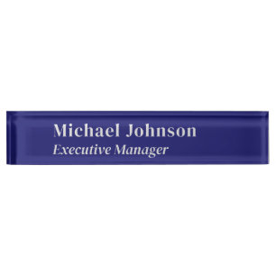 Placa De Nombre Profesional minimalista profesional moderno de col