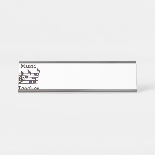 Placa De Nombre Profesor de Música (Anverso)