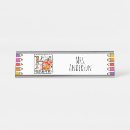 Placa De Nombre Profesora de guardería