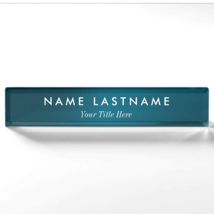 Placa De Nombre Promocional Empresarial Moderno Personalizado