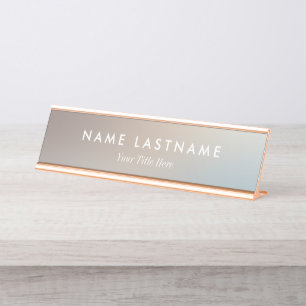 Placa De Nombre Promocional Empresarial Moderno Personalizado