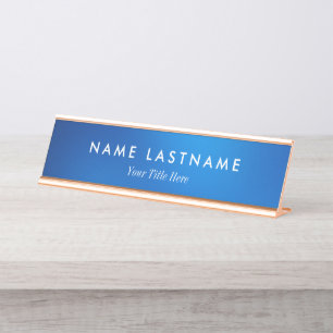 Placa De Nombre Promocional Empresarial Moderno Personalizado