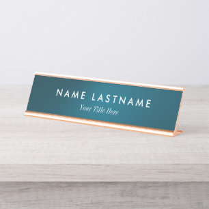 Placa De Nombre Promocional Empresarial Moderno Personalizado